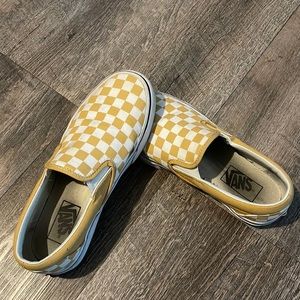 Yellow Checkered Vans